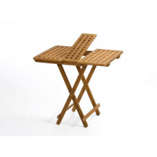 Teak houten tafel - tussenstuk 3043  t.b.v. model: Southampton 3020U:  60 x 16 x 1,8 cm ongeolied 