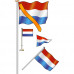 Nederlandse vlag (spunpolyester) rood/wit/blauw - diverse afmetingen prijs vanaf 20 x 30 cm