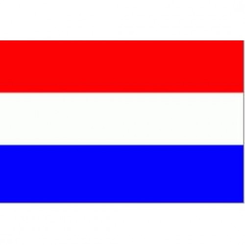 Nederlandse vlag (spunpolyester) rood/wit/blauw - diverse afmetingen vanaf 30 cm