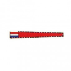 Vleugel / Wimpel rood (vlag voor pleziervaart) - Vleugel 100 cm, diverse afmetingen 