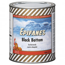 Epifanes Black Bottom teervrije onderwaterverf, Blik 1000 ml, zwart
